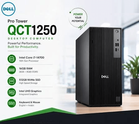 Dell Pro Tower QCT1250 Desktop Set – Intel Core i7-14700 (14th Gen)