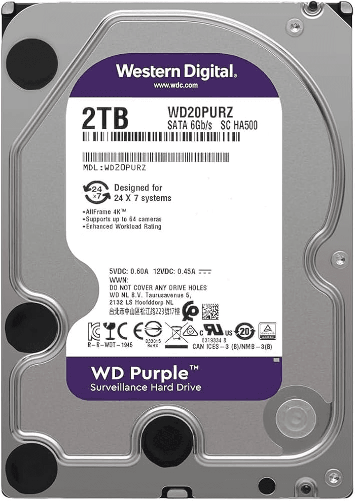 WD 2TB Surveillance Storage